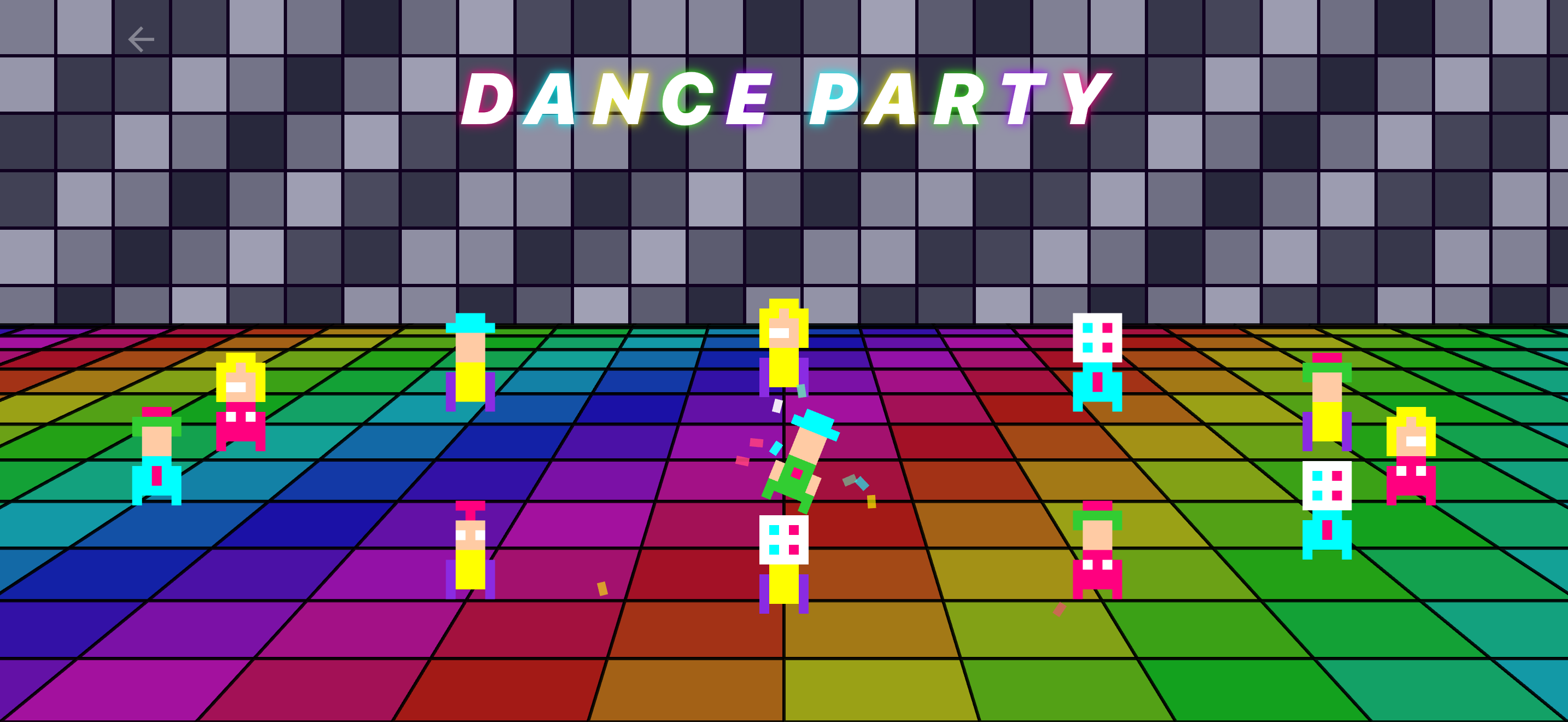 80s Dance Circle Visualizer